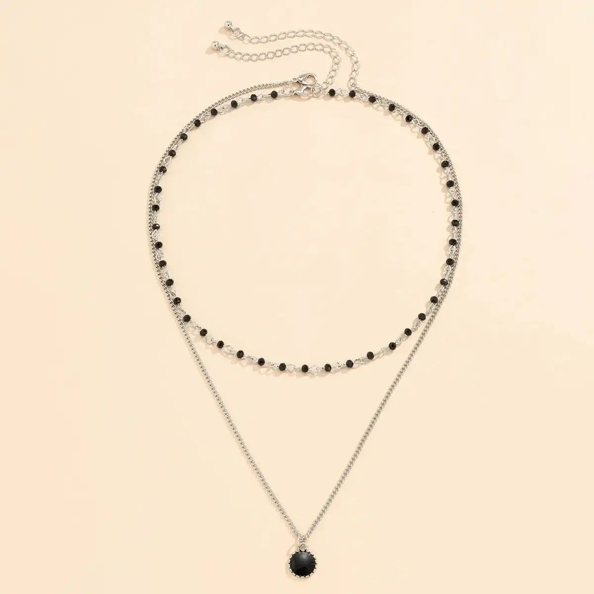 Echo Noir Duo Necklace