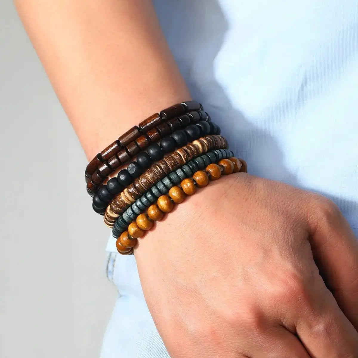 Atlas Wood Bracelet – Natural Masculine Identity